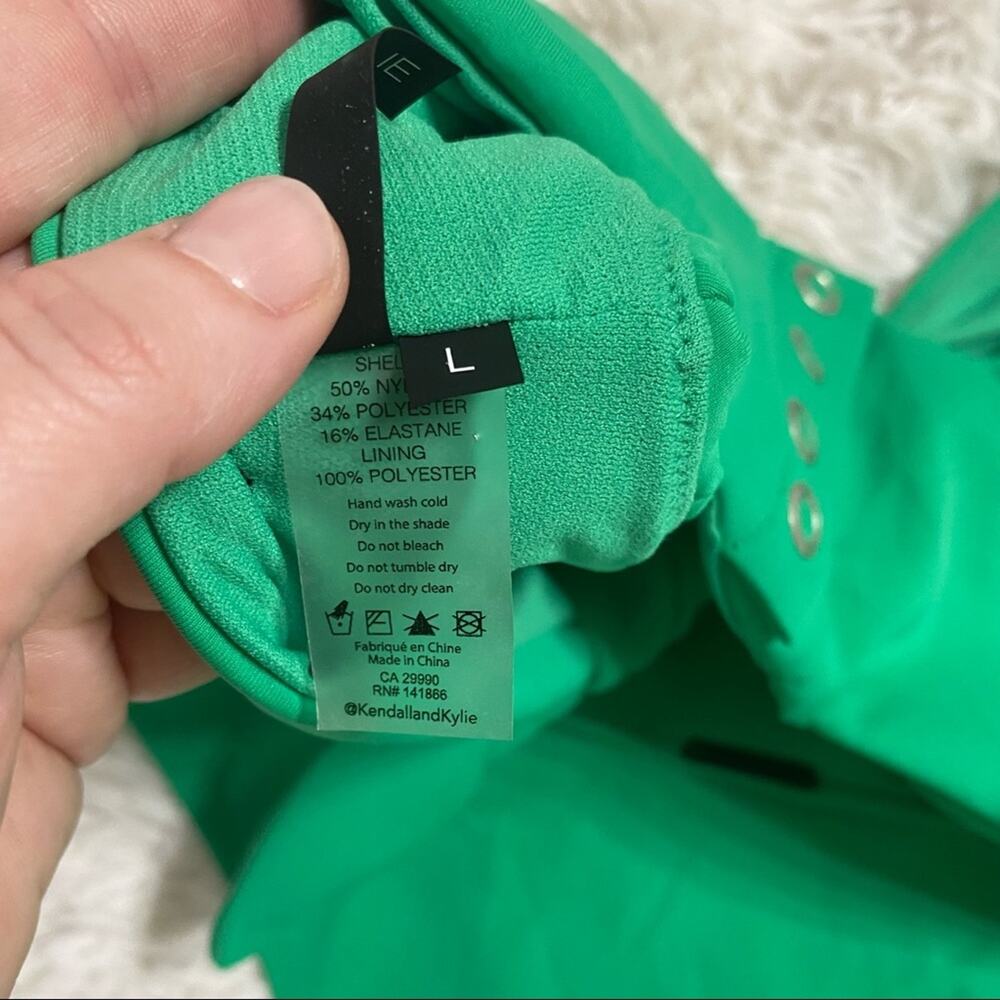 KENDALL + KYLIE • Green Knot Swimsuit Bikini M/L - Picture 10 of 14